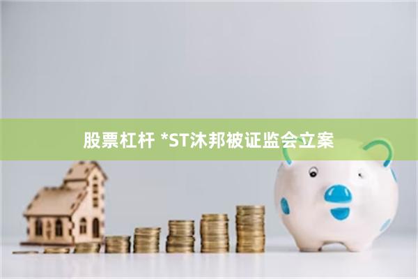 股票杠杆 *ST沐邦被证监会立案